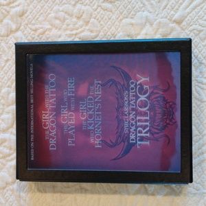 Stieg Larsson's Dragon Tattoo Trilogy DVD Boxed 4 Disc Movie Video Set, Used